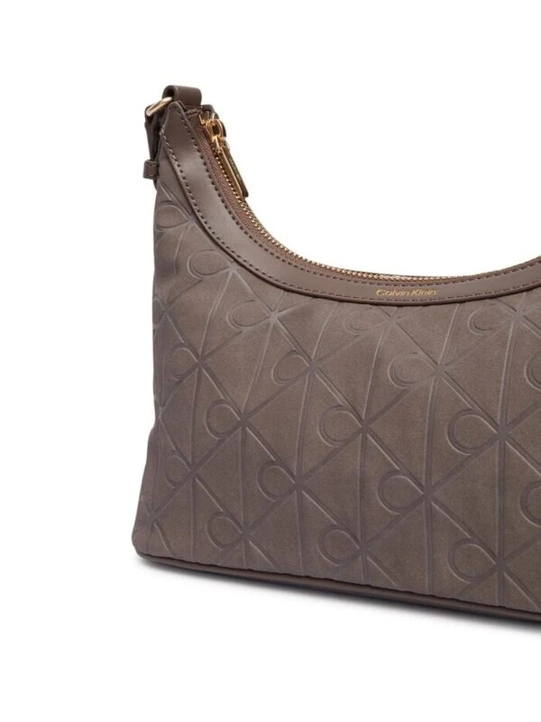 Calvin Klein Emblem AOP Sholder Bag KAHVE