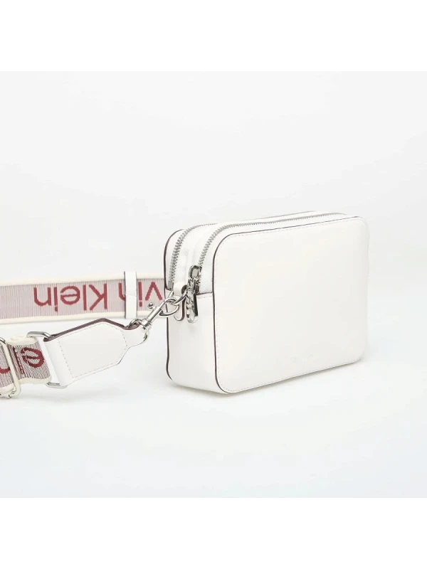 Calvin Klein Webbing Double Strap Camera Bag BEYAZ
