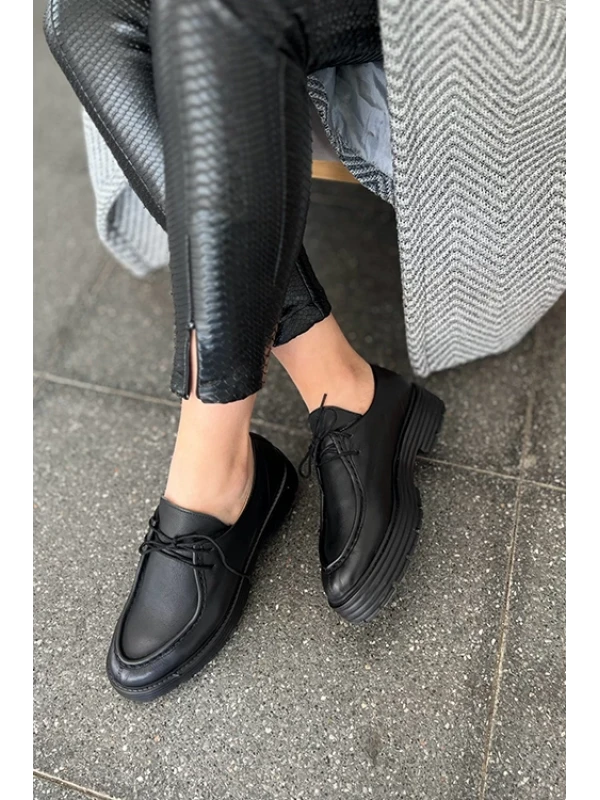 CİLT DERİ SİSLEY AYAKKABI SİYAH