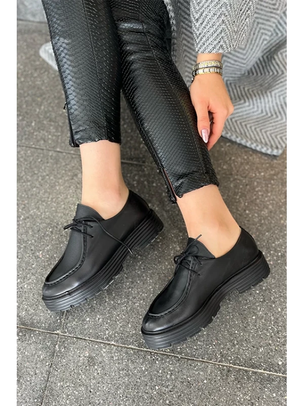 CİLT DERİ SİSLEY AYAKKABI SİYAH