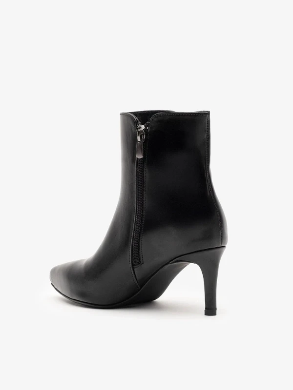 DERİ KADIN BOT SİYAH