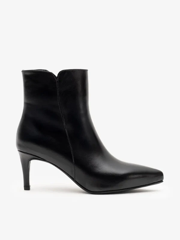 DERİ KADIN BOT SİYAH