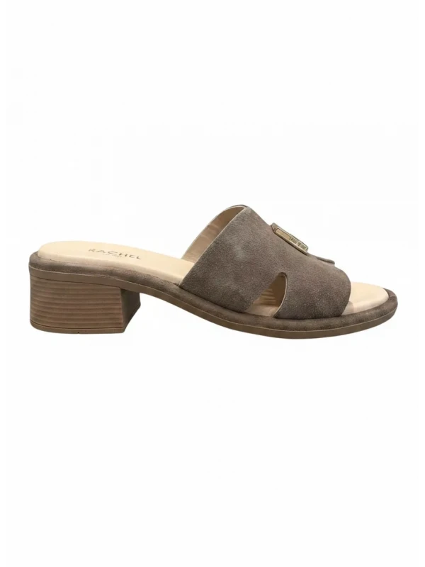 GOLD TOKA DETAY TOPUKLU SÜET DERİ TERLİK VİZON