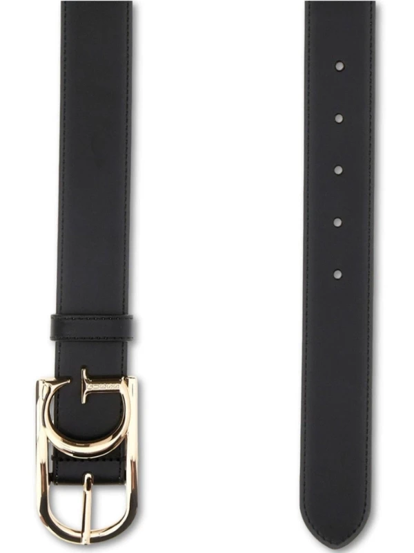 Guess Evaine logo belt SİYAH