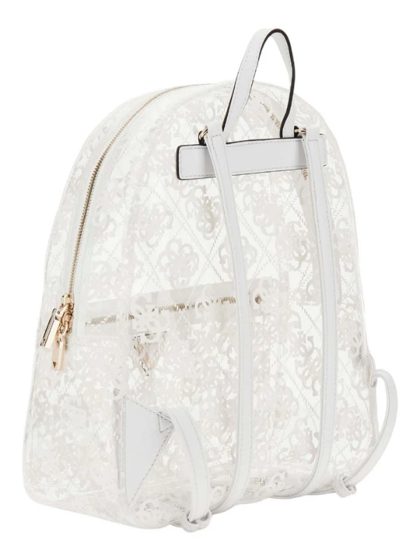 Guess Tuana Şeffaf Sırt Çanta BEYAZ