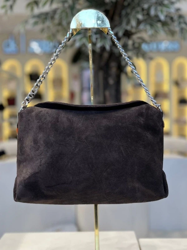 HEYZEN KADIN SÜET DERİ ÇANTA KAHVE