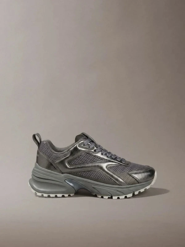 Calvin Klein Hıke Run Ckstrıpe Mesh Met GRİ