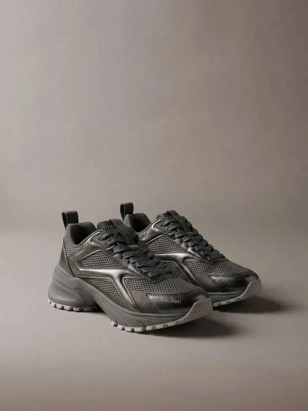 Calvin Klein Hıke Run Ckstrıpe Mesh Met GRİ