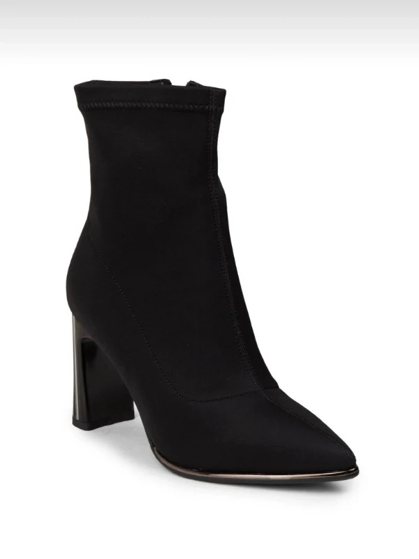 İTHAL STREÇ KUMAŞ TOPUKLU BOT SİYAH