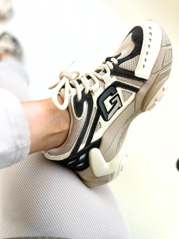 İTHAL TABAN SÜET DERİ SNEAKER BEJ