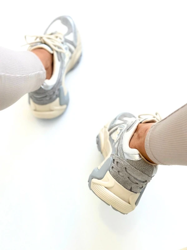 İTHAL TABAN SÜET DERİ SNEAKER GRİ