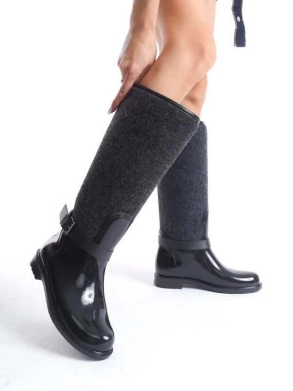 KADIN YAĞMUR ÇİZME GRİ