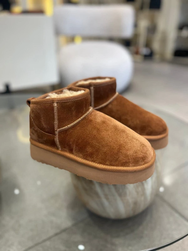 KALIN TABAN DERİ KÜRKLÜ BOT TABA