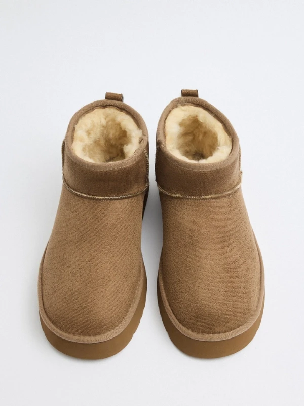 KALIN TABAN DERİ KÜRKLÜ BOT VİZON