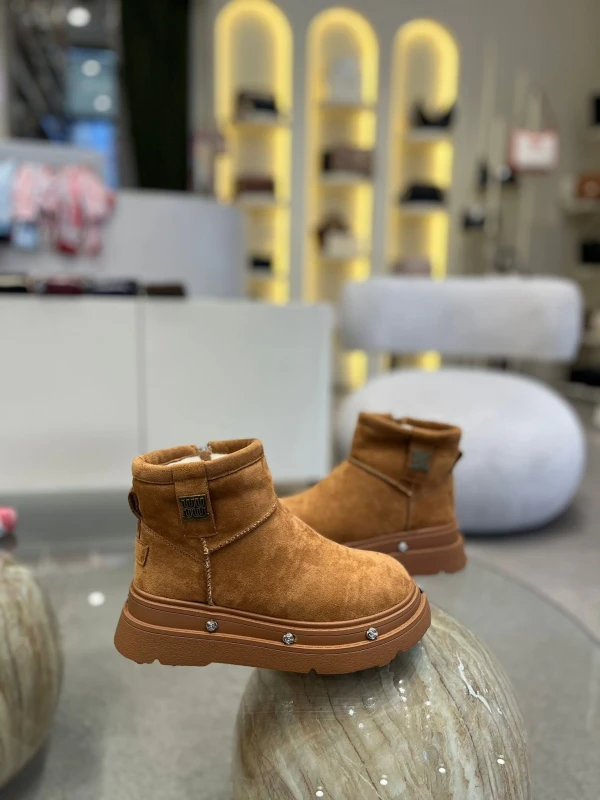 KALIN TABAN KÜRKLÜ SÜET DERİ BOT TABA