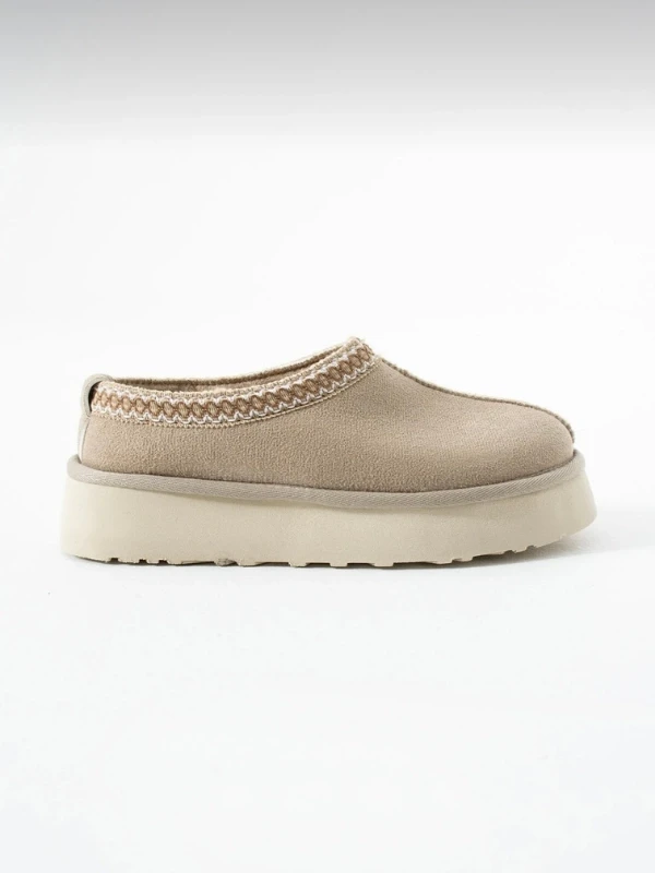 KALIN TABAN KÜRKLÜ TERLİK BEJ