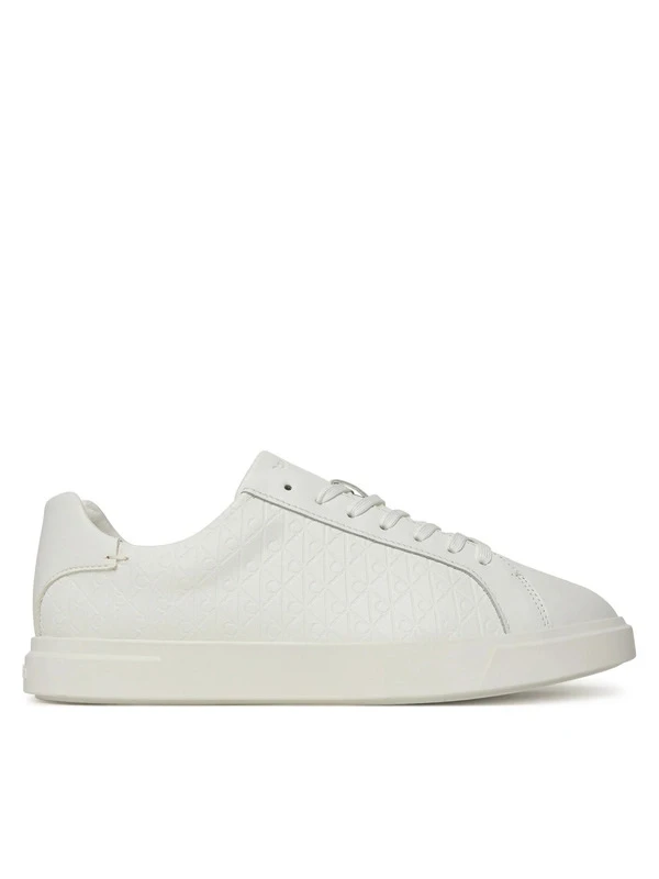 Calvin Klein Low Pro Cubs Laceup Lth Aop BEYAZ