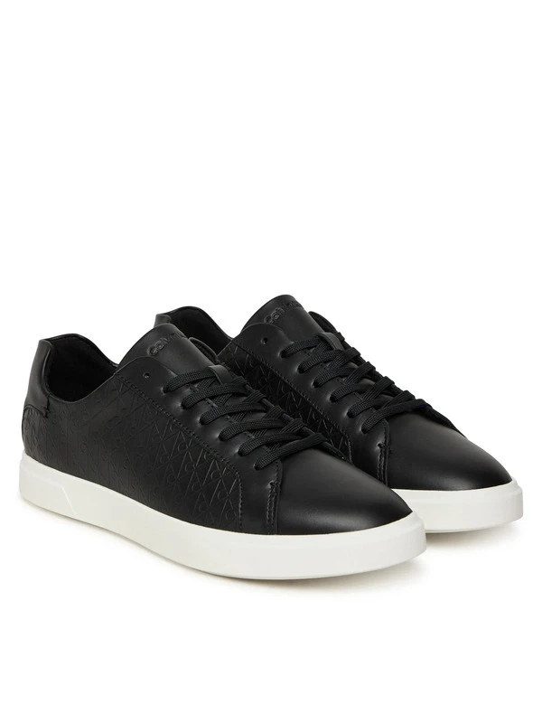 Calvin Klein Low Pro Cubs Laceup Lth Aop SİYAH