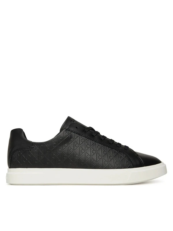 Calvin Klein Low Pro Cubs Laceup Lth Aop SİYAH