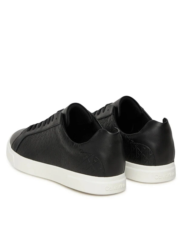 Calvin Klein Low Pro Cubs Laceup Lth Aop SİYAH