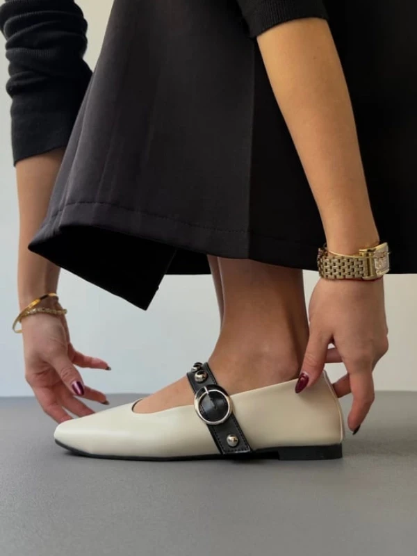 METAL DETAYLI BABET KREM