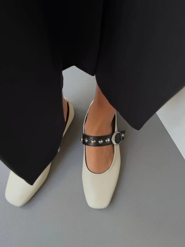 METAL DETAYLI BABET KREM