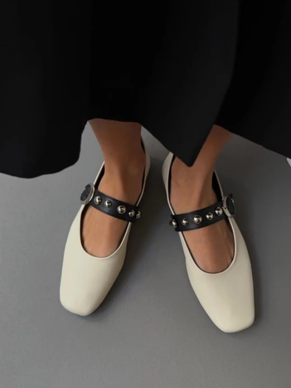 METAL DETAYLI BABET KREM