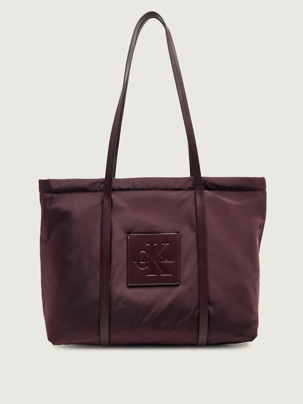 Calvin Klein Nylon Medıum Tote BORDO