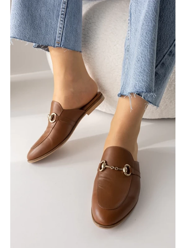 ÖNÜ KAPALI GOLD DETAYLI TERLİK  TABA