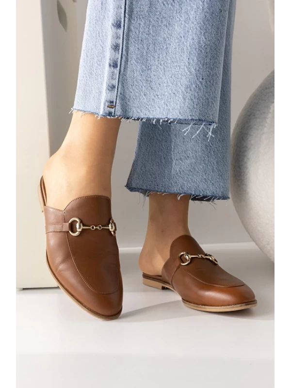 ÖNÜ KAPALI GOLD DETAYLI TERLİK  TABA