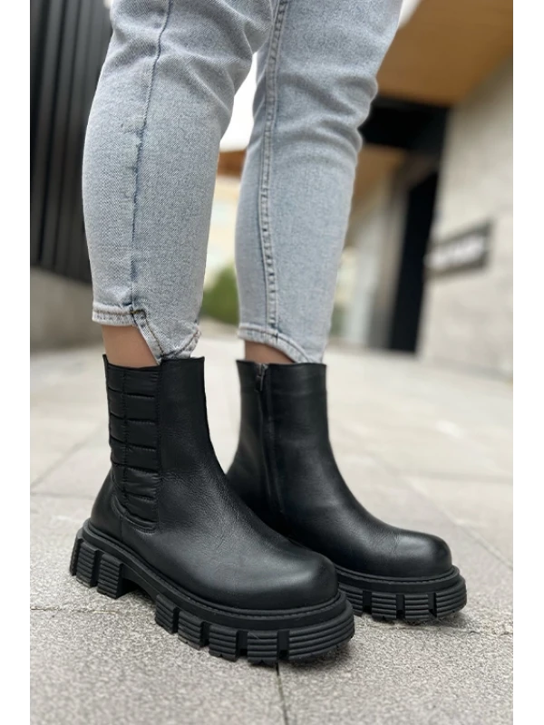 PARAŞÜT DETAYLI  CHELSEA BOT SİYAH