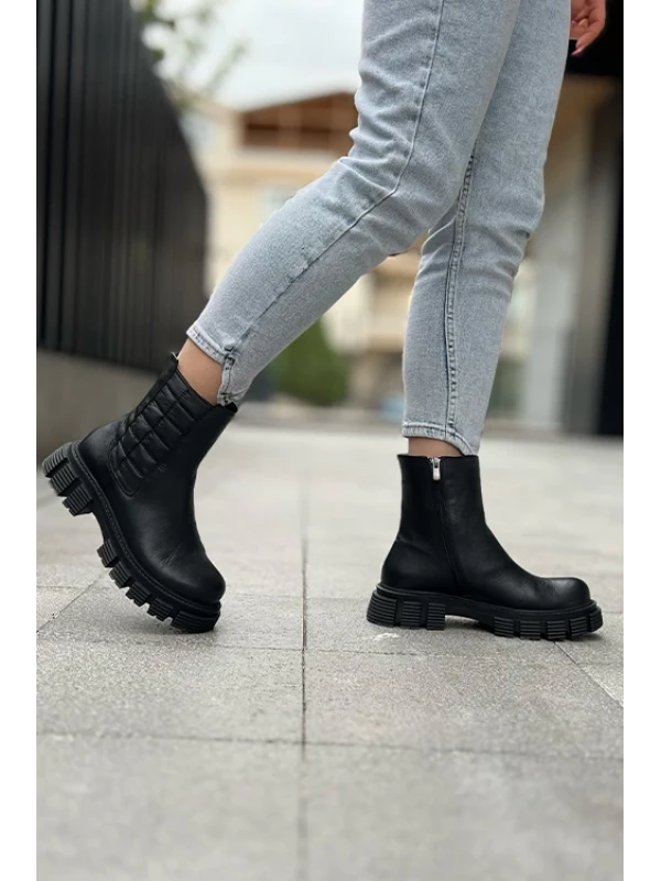 PARAŞÜT DETAYLI  CHELSEA BOT SİYAH