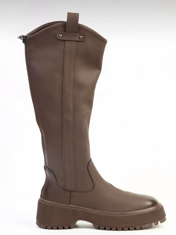 Pierre Cardin KALIN TABAN STREÇ ÇİZME KAHVE