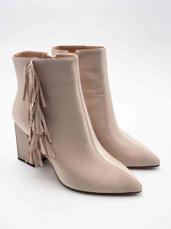 PÜSKÜL DETAY SATEN KUMAŞ BOT BEJ