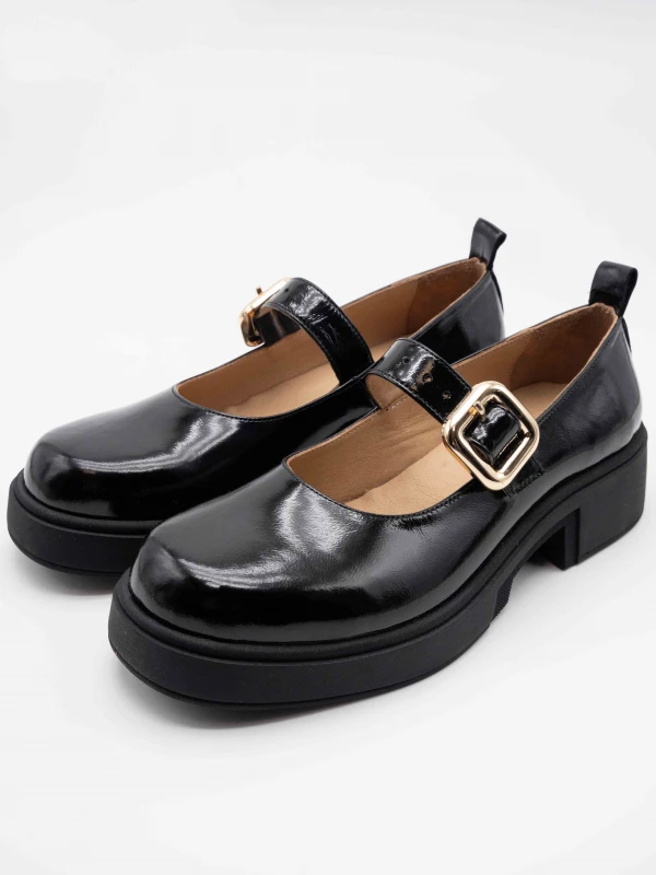 RUGAN DERİ KOLEJ LOAFER SİYAH