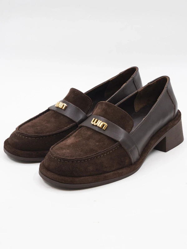 SÜET DERİ LOAFER KAHVE