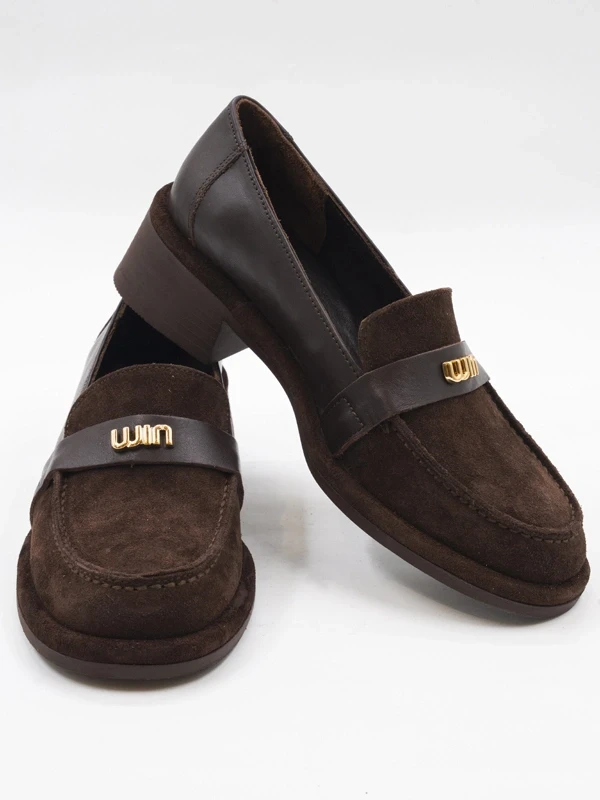 SÜET DERİ LOAFER KAHVE