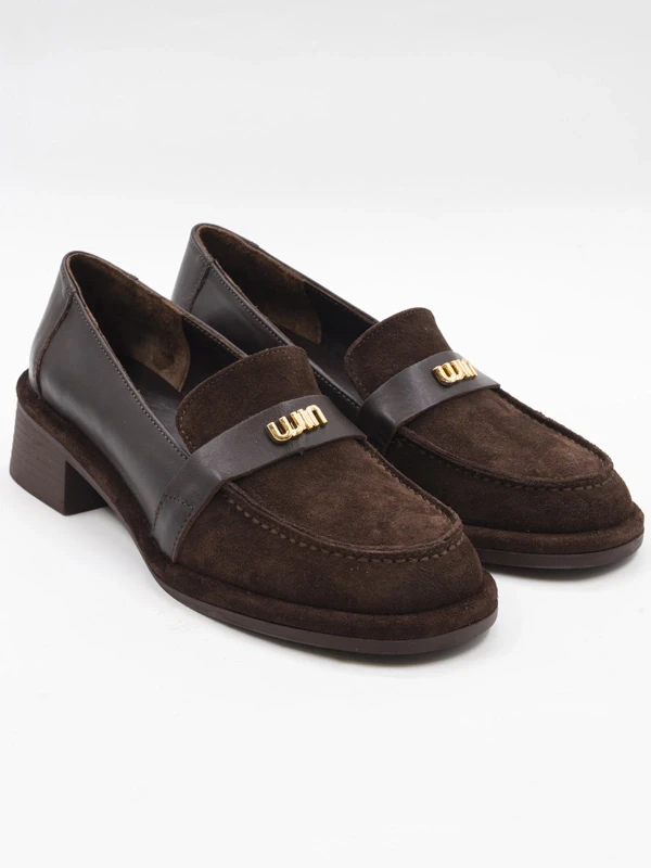 SÜET DERİ LOAFER KAHVE