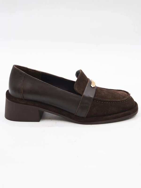 SÜET DERİ LOAFER KAHVE