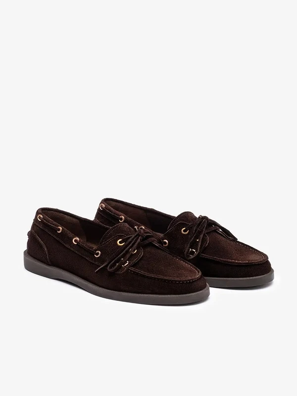 SÜET DERİ LOAFER KAHVE
