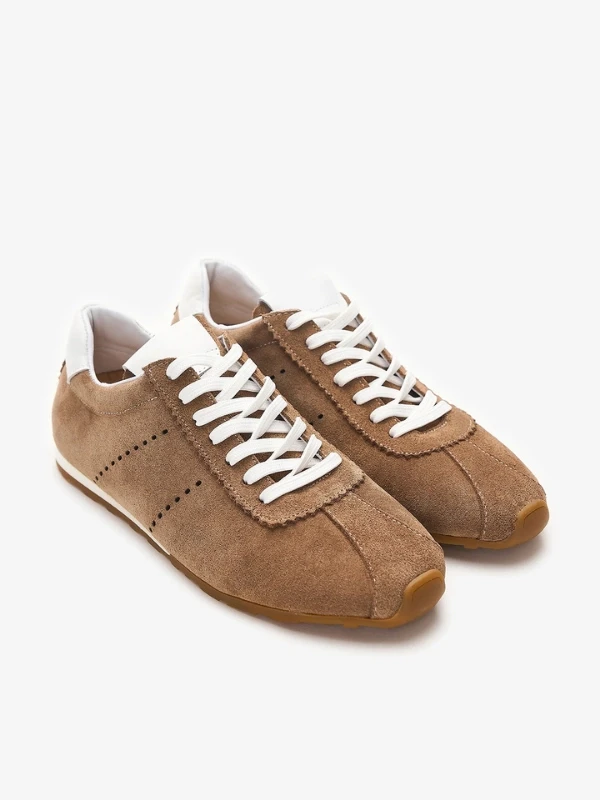 SÜET DERİ SNEAKER KAHVE