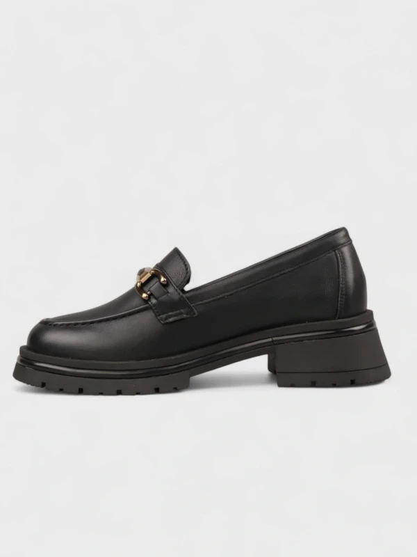 TOKA DETAY DERİ LOAFER SİYAH
