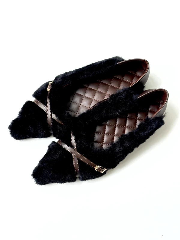 TOKA DETAY PELUŞ BABET SİYAH