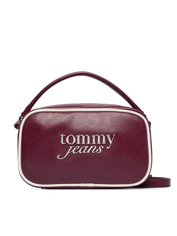 Tommy Hilfiger Bold Scrıpt Camera Bag BORDO