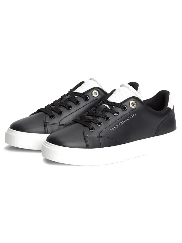 Tommy Hilfiger Femınıne Cupsole Monogram SİYAH