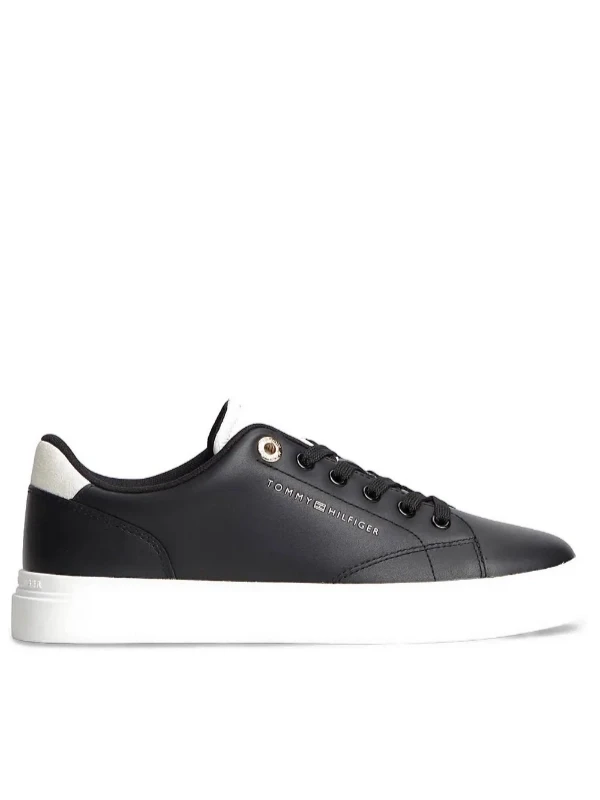 Tommy Hilfiger Femınıne Cupsole Monogram SİYAH