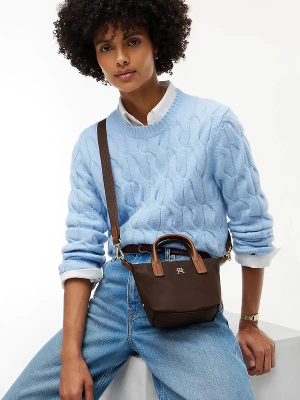 Tommy Hilfiger Popette Mıcro Tote KAHVE