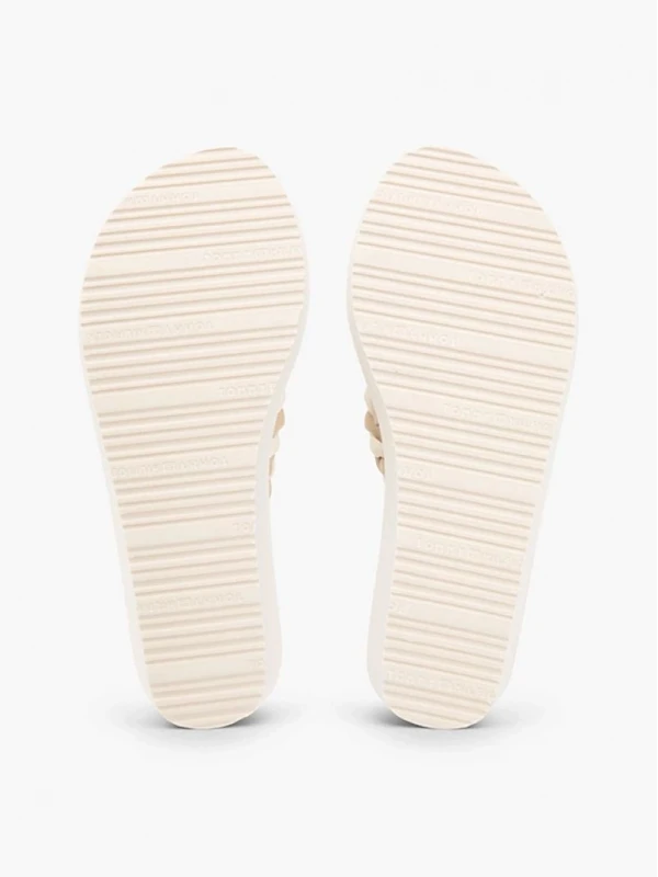 Tommy Hilfiger Th Wedge Braıdet Summer Sandalet BEJ