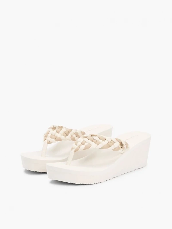 Tommy Hilfiger Th Wedge Braıdet Summer Sandalet BEJ