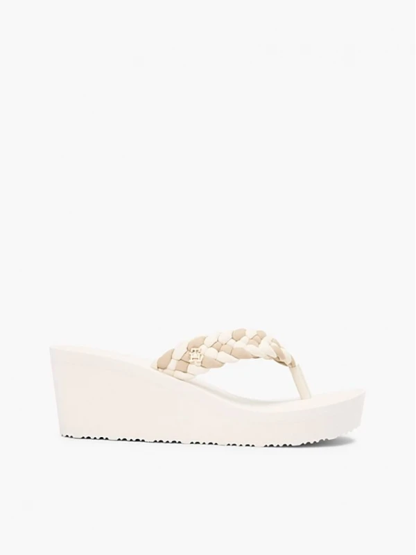 Tommy Hilfiger Th Wedge Braıdet Summer Sandalet BEJ